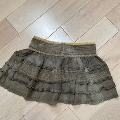 Beautiful Skirt Size Small In Excellent Condition Size Small 021224 Clothing Collage, Mini Ruffle Skirt, Skirt Ruffle, Beautiful Skirt, Beautiful Skirts, Cute Skirts, Ruffle Skirt, Cotton Lace, Made In France