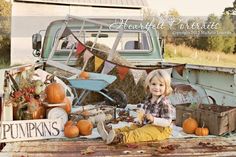 Fall Truck Set Thanksgiving Bunting, Vintage Movie Night, Fabric Pennant Banner, Fall Bunting, Truck Photography, Autumn Banner, Rustic Thanksgiving, Truck Beds, Autumn Fabric