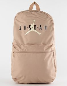 Jordan Hbr Air Backpack. Carry Your Stuff In Dna Style With This Spacious Backpack. Inside The Main Zippered Compartment Is An Small Zippered Mesh Pocket Containing A Key Holder. A Smaller Zippered Compartment Houses A Padded Laptop Sleeve. Keep Hydrated By Using The Side Bottle Pockets To Hold Your Favorite Drinks, Toss Items You Need Quick And Easy Access To In The Front Zip Pocket And Adjust The Padded Straps For Comfortable Wear. 18.5" (h) X 11" (l) X 6.5" (d). Strap Length: 36" (longest), 18" (shortest). Capacity: 23 L. 100% Polyester. Spot Clean. Imported. Jordan Backpack, Backpack Inside, Cute Backpacks For School, Keep Hydrated, Basketball Room, Basketball Bag, Nike Backpack, Flannel Sweatshirt, School Plan