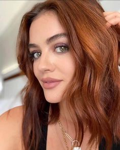 Lucy Hale Red Hair, Lucy Hale Hair, Reddish Hair, Amber Hair, Red Hair Inspo, I'm Yours, Copper Hair Color, Hair Makeover