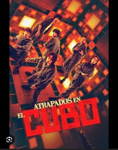 the movie poster for cuado, which features four young men in black and red