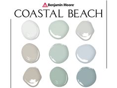 the different shades of paint for coastal beach