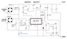 an electronic device circuit diagram showing the current voltages and power source for this device