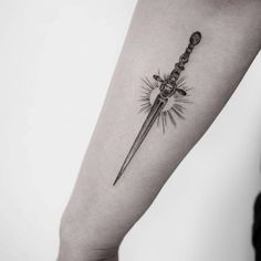 Small Chest Tattoos, Inner Forearm Tattoo, M Tattoos, Single Needle Tattoo, Flame Tattoos, Dagger Tattoo, Foot Tattoo, Simplistic Tattoos, Blackwork Tattoo