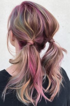 Pink Purple Hair, Summer List, Pink Blonde Hair, Hair Color Underneath, Vivid Hair Color, Golden Blonde Hair, Glamorous Hair, Nice Hair, Dye Ideas