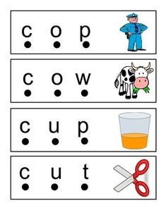 the word cut out is shown with scissors and an image of a cow on it