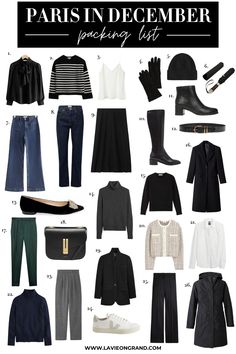 Switzerland December Outfit, Winter Travel Wardrobe, What To Pack For Paris, Paris In December, December Outfits, Parisian Outfits, Capsule Wardrobe Casual, Paris Winter