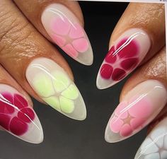 Petal Nails, Summery Nails, Stiletto Nails Designs, French Acrylic Nails, Classy Acrylic Nails, Cute Gel Nails, Nails Only, Oval Nails