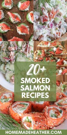 smoked salmon is an easy and delicious appetizer that can be made in less than 20 minutes