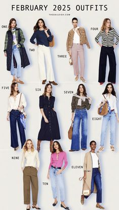 February 2025 Outfit Ideas, What To Wear Over 40, Winter Outfits Over 50, How To Dress Over 50, Winter Outfits Over 40, What To Wear in February 2025