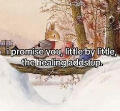 an illustration with the words i promise you, little by little, the heating adsup