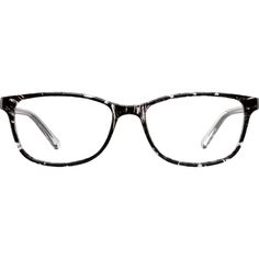 These chic rectangle glasses offer exceptional style and value. The medium-sized translucent eyeglasses is made with lightweight TR90 plastic for all-day comfort. It has a glossy finish and comes in the following options: cherry brown and black/clear pattern. Spring hinges provide added comfort. | Zenni Women's Rectangle Prescription Eyeglasses Black Plastic Black Eyeglasses For Women, Prescription Glasses For Women Zenni, Square Glasses Women Zenni, Rectangle Eyeglasses, Zenni Optical Glasses Woman Rectangle, Round Face Shape, How To Measure Yourself, Zenni Optical, Black Rectangle