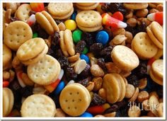 a pile of cookies and candy mix