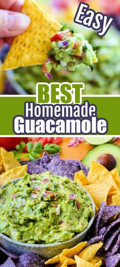 the best homemade guacamole recipe is made with only three ingredients and it's easy to make