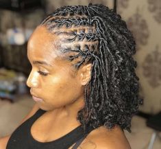 Twisted Back Loc Styles, Locs Hairstyles Cornrows, Short Women Loc Styles, Homecoming Hairstyles Dreads, Retwist Styles For Thick Locs, Loc Styles Cornrows, Loc Hairstyles For Short Starter Locs, Dreadlock Cornrows Women