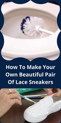 how to make your own beautiful pair of lace sneakers