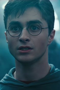 harry potter in glasses looking at the camera