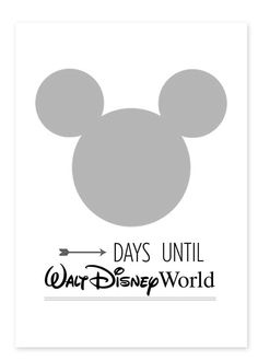 Disneyland Countdown, Disney World Countdown, Disney Surprise, Disney Printables, 5x7 Frame, Disney Family Vacation, Disney Vacation Planning, Disney World Planning