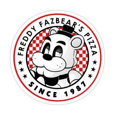 a sticker with the words friendly fabear's pizza since 1971