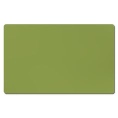 a bright green place mat on a white background