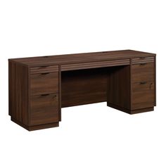 an office desk with two drawers and one file cabinet