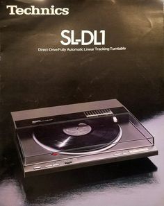 an instruction manual for the sony sl - dli turntable with its cover removed