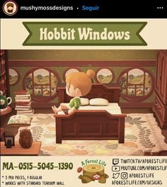 an advertisement for the hobbit windows store featuring a teddy bear sleeping on a bed