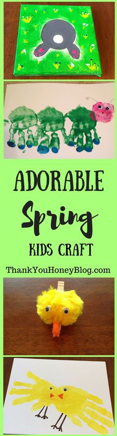 an adorable spring art project for kids to make