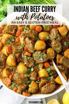 Recipes For Dinner Indian, Indian Beef Curry, Laundry Basement, Curry With Potatoes, Indian Beef Recipes, Beef Curry Recipe, Curry Stew, Curry Recipes Indian, Slow Cooked Lamb