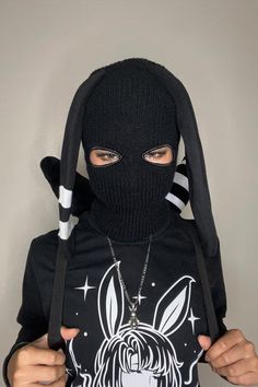 Aesthetic Types, Mask Aesthetic, Ski Mask, Rabbit Ears, Bunny Ears, Bunny Ear, Types Of Fashion Styles, Skiing, For Girls