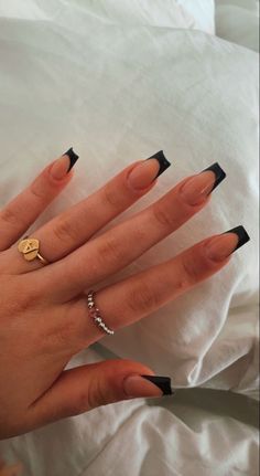 ~ Nail 2022, Nail Winter, Black Acrylic Nails, Colorful Nails