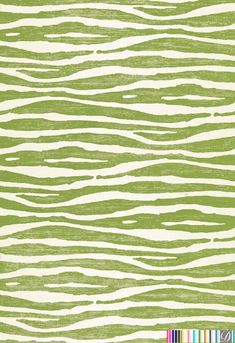 a green and white background with wavy lines