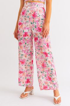 Tea Party in the Garden Pants – Lithologie Co. Party In The Garden, Flower Picking, Pants Model, Lunch Date, Tie Crop Top, Floral Pants, Blooming Flowers, Top Model, Easy Wear