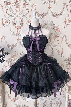 SKU: LIN01341 Fabric: Polyester Cotton Style types: Gothic Lolita Season: Spring, Summer, Autumn, Winter Notice: Any of the accessory is not included. Size(IN) Bust Waist Dress Length XS 28.74-31.89 22.83-25.20 29.92 S 30.31-33.46 24.41-26.77 30.71 M 31.89-35.04 25.98-28.35 31.50 L 33.46-36.61 27.56-29.92 32.28 XL 35.04-38.19 29.13-31.50 33.07 XXL 36.61-39.76 30.71-33.07 33.86 Purple Tube Top, Gothic Cross, June 2022, Dress Crafts, Really Cute Outfits, Rave Outfits, Lolita Dress, Gothic Lolita, Lolita Fashion