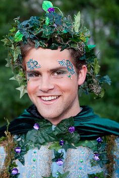 Puck Midsummer, Male Fairy Costume, Male Fairy, Enchanted Forest Party, Midsummer Nights Dream Wedding, Forest Party, Halloween Party Outfits, Fairy Wedding, Male Cosplay