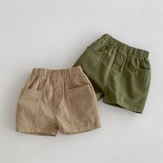 COLOR Green, Khaki GENDER Baby Girl, Baby Boy, Girl, Boy, Unisex MATERIAL 95% Cotton PATTERN Plain (Solid) SEASON Summer SIZE (AGE) 80 (9-12M), 90 (12-24M), 100 (2-3Y), 110 (3-5Y), 120 (5-7Y), 130 (7-8Y) Kids Clothing Rack, Grafic Tees, Cotton Casual Pants, Baby Pattern, Utility Shorts, Loose Shorts, Kids Shorts, Cotton Pants, Girl Baby