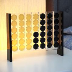 Acrylic Four in a Row Board Game - Marble Cultures Unique Board Games, Acrylic Jenga, Board Games Aesthetic, Fun Basement Ideas, Work Office Makeover, Connect 4 Game, Teen Game Rooms, Modern Game Tables, Digital Future