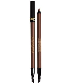 What It Is:An ultra-creamy&#x2C; dual-ended&#x2C; and intense pigment gel-feel hybrid eyeliner pencil that delivers 24H smooth&#x2C; smudge-proof wear&#x2C; in just one stroke.What It Does:Enriched with Cactus Fig Oil&#x2C; this waterproof formula glides on seamlessly and easily for all-day&#x2C; transfer-proof comfort. It is dual ended with an angled brush to help effortlessly stretch and smoke the formula during dr Brown Gel Eyeliner, Smoked Eyes, Winged Eye, Eyeliner Products, Brown Eyeliner, Angled Brush, Eyeliner Pencil, Eyeliner Brush, Waterproof Eyeliner