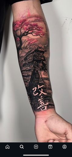 Explore the best meaningful forearm tattoo ideas for men with designs that carry deep significance. Mens Tattoo Ideas Japanese, Full Sleeve Tattoo Japanese Style, Forarm Tattoos Mens Cool, Inner Arm Japanese Tattoo, Tattoo Designs Warrior, Forearm Man Tattoo, Samurai Tattoo For Women, Men Chinese Tattoo, Tattoo Ideas For Men Samurai