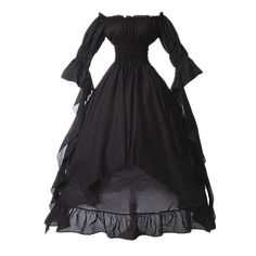 PRICES MAY VARY. Material - Skin Friendly. A must-have cosplay outfit in your wardrobe, can be easily dress up or dress down, it can aslo used as 90s outfit for women 70s outfits for women 80s costumes for women 90s clothing for women cosplay. Occasion - A great gothic clothes, medieval maid / princess dress / renaissance costume dress for women juniors, perfect for Halloween party / Cosplay Theme Party / Renaissance Festival. Vestido victoriano camisón victoriano blusa victoriana vestido victor Medieval Dress White, Witch Dress Medieval, Medieval Costume Women, Black Gothic Dress, Medieval Wedding Dress, Gothic Cosplay, Witch Dress, Medieval Costume, Princess Gown