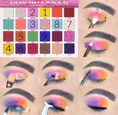 Jeffree Star Eyeshadow Looks, Jawbreaker Palette Looks, Jeffery Star, Stars Makeup, Jeffree Star Eyeshadow, Jeffree Star Palette, Jaw Breaker, Jeffrey Star, Make Up Designs