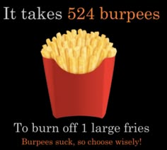 Large Fries, Burpees, Get Healthy, How To Stay Healthy