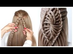 Braided Up Dos, Another Braid, Unique Videos, Waterfall Braid Hairstyle, Hello Hair, Unique Braids, Girl Hair Dos, Easy Hairstyles For Thick Hair, Cute Simple Hairstyles