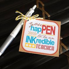 a pen is sitting on top of a piece of paper that says you have been inked