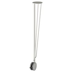 a white pole with two poles attached to it