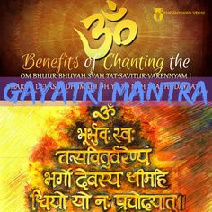 The Gayatri Mantra is an impregnable spiritual armor, a veritable fortress, that guards and protects its votary, transforming him into the divine, and blessing him with the brilliant light of the highest spiritual illumination and awakening.  In Atharva Veda, it is said that the Gayatri meditation blesses its devotee with a long healthy life, a strong vital force (Prana), divine energy, fame, wealth and God Realization.  #themodernvedic #gayatri #gayatri_mantra #mantra #hinduism #hindu #vedanta Beej Mantras, Quantum Spirituality, Spiritual Armor, Spiritual Science, Gayatri Mantra, Sanatana Dharma, Gita Quotes, Divine Energy