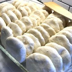 the bread is ready to be baked in the oven for us to use as an appetizer