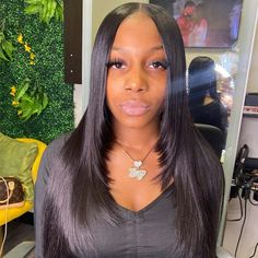 Long Straight Layered Human Hair Lace Wigs-Alipearl Hair -Alipearl Hair Short Hair Transformation, Black Hair Inspiration, Hairstyles Layered, Silky Straight Hair, Inspired Hairstyles, Big Box Braids Hairstyles, Lace Fronts, Layered Cut, Short Hair Trends