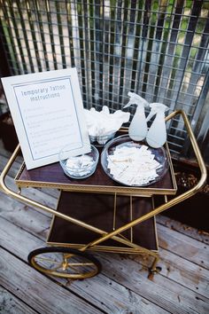 a table that has some items on it