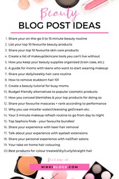 the top ten beauty blog posts